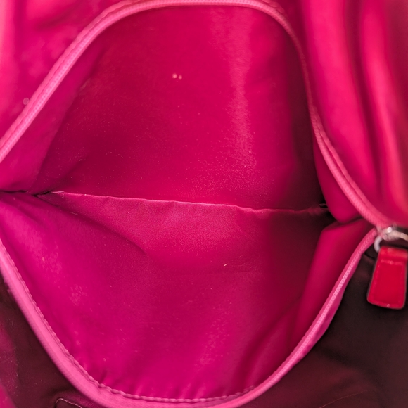 Coach Tan and Red Tote Bag - Picture 5 of 11